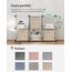 SONGMICS Aufbewahrungsbox, 6er Set, Ordnungsboxen aus Vliesstoff mit Griff, Boxen Aufbewahrung, 30 x 30 x 30 cm, Organizer Box, für Würfelregal, Faltbox, Kleideraufbewahrung, sandbeige RFB006K03