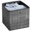 SONGMICS Aufbewahrungsbox, 6er Set, Ordnungsboxen aus Vliesstoff mit Griff, Boxen Aufbewahrung, 30 x 30 x 30 cm, Organizer Box, für Würfelregal, Faltbox, Kleideraufbewahrung, schwarz meliert RFB006B01