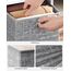 SONGMICS Aufbewahrungsbox, 6er Set, Ordnungsboxen aus Vliesstoff mit Griff, Boxen Aufbewahrung, 33 x 33 x 33 cm, Organizer Box, für Würfelregal, Faltbox, Kleideraufbewahrung, grau meliert RFB033G01
