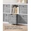 SONGMICS Aufbewahrungsbox, 6er Set, Ordnungsboxen aus Vliesstoff mit Griff, Boxen Aufbewahrung, 30 x 30 x 30 cm, Organizer Box, für Würfelregal, Faltbox, Kleideraufbewahrung, grau meliert RFB02LG-3