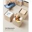 SONGMICS Aufbewahrungsbox, 6er Set, Ordnungsboxen aus Vliesstoff mit Griff, Boxen Aufbewahrung, 30 x 30 x 30 cm, Organizer Box, für Würfelregal, Faltbox, Kleideraufbewahrung, sandbeige RFB006K03