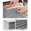SONGMICS Aufbewahrungsbox, 6er Set, Ordnungsboxen aus Vliesstoff mit Griff, Boxen Aufbewahrung, 26 x 26 x 28 cm, Organizer Box, für Würfelregal, Faltbox, Kleideraufbewahrung, grau meliert RFB026G01