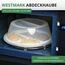 Westmark Teller-Abdeckhaube, Zum Auftauen und Erwärmen in der Mikrowelle, Durchmesser: 27,5 cm, Kunststoff, Weiß, 22462270, Einzeln