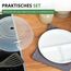 Westmark Mikrowellen-Set, 2tlg., Menüteller und Abdeckhaube, ø je 25 cm, Kunststoff, Weiß/Transparent, 224022E6