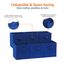 Amazon Basics Zusammenklappbarer Aufbewahrungswürfel/Organizer aus Stoff mit Griffen, 26,6 x 26,6 x 27,9 cm, 6 Stück, Einfarbig Marineblau