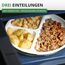 Westmark Mikrowellen-Set, 2tlg., Menüteller und Abdeckhaube, ø je 25 cm, Kunststoff, Weiß/Transparent, 224022E6