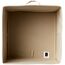 Amazon Basics zusammenklappbarer Aufbewahrungswürfel/Organizer aus Stoff mit Griffen, 26,6 x 26,6 x 27,9 cm, Einfarbig Beige, 6 Stück