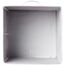 Amazon Basics zusammenklappbarer Aufbewahrungswürfel/Organizer aus Stoff mit Griffen, 26.6 x 26.6 x 27.9 cm, Weiß, 6 Stück, Einfarbig Weiß