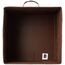 Amazon Basics zusammenklappbarer Aufbewahrungswürfel/Organizer aus Stoff mit Griffen, 26,6 x 26,6 x 27,9 cm, 6 Stück, Einfarbig Braun