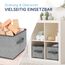 TOPP4u 3er Set Kleine Aufbewahrungsbox 26x18x15 cm - Boxen Aufbewahrung - Aufbewahrungsbox faltbar - Schubladen Organizer Box - Faltbox Kisten Kleiderschrank Stoffboxen für Unterwäsche, Hosen, Socken