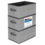 TOPP4u 3er Set Aufbewahrungsboxen aus Stoff 30x21x18 cm - Boxen Aufbewahrung - faltbare Aufbewahrungsbox - Schubladen Organizer Box - Kleiderschrank Kisten - Kleine Stoffboxen, Ordnungsbox Grau-Beige