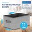 TOPP4u 3er Set Aufbewahrungsboxen aus Stoff 30x21x18 cm - Boxen Aufbewahrung - faltbare Aufbewahrungsbox - Schubladen Organizer Box - Kleiderschrank Kisten - Kleine Stoffboxen, Ordnungsbox Grau-Beige