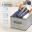 TOPP4u 3er Set Kleine Aufbewahrungsbox 26x18x15 cm - Boxen Aufbewahrung - Aufbewahrungsbox faltbar - Schubladen Organizer Box - Faltbox Kisten Kleiderschrank Stoffboxen für Unterwäsche, Hosen, Socken