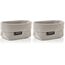 blomus | Aufbewahrungskorb | Tela | Kunstfaser Sand | M 15x10x9cm | Indoor | (Packung mit 2)