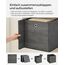 SONGMICS Aufbewahrungsbox, 6er Set, Ordnungsboxen, Oxford-Gewebe, Faltbox, 33 x 33 x 33 cm, Stoffbox, für Würfelregal, Organizer für Kleidung, nebelgrau RFB133G01