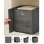 SONGMICS Aufbewahrungsbox, 6er Set, Ordnungsboxen, Oxford-Gewebe, Faltbox, 26 x 26 x 28 cm, Stoffbox, für Würfelregal, Organizer für Kleidung, nebelgrau RFB126G01