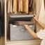 GRANNY SAYS Aufbewahrungsboxen mit Deckel, 2 Stück Kisten Aufbewahrung mit Deckel, Faltbare Ordnungsboxen Stoff, Aufbewahrungskörbe für Kleidung, grau Faltboxen mit Deckel für Kleiderschrank