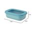 Mepal - Multi Bowl Cirqula Rectangular - Vorratsdose mit Deckel - Geeignet als Luftdichte Aufbewahrungsbox für den Kühlschrank, Mikrowellengeschirr & als Frischhaltedosen - 500 ml - Nordic Green