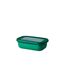 Mepal - Multi Bowl Cirqula Rectangular - Vorratsdose mit Deckel - Geeignet als Luftdichte Aufbewahrungsbox für den Kühlschrank, Mikrowellengeschirr & als Frischhaltedosen - 500 ml - Vivid green