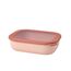 Mepal Multischüssel Cirqula rechteckig 2000 ml Nordic blush – Frischhaltedose – Aufbewahrungsbox – stapelbar – spülmaschinenfest