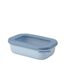 Mepal Multi Bowl Cirqula Rectangular - Mikrowellen Geschir - Geeignet als Luftdichte Aufbewahrungsbox für den Kühlschrank, Mikrowellengeschirr & als Frischhaltedosen - 500 ml - Nordic blue