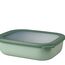 Mepal Multi Bowl Cirqula Rectangular - Mikrowellen Geschir - Geeignet als Luftdichte Aufbewahrungsbox für den Kühlschrank, Mikrowellengeschirr & als Frischhaltedosen - 2000 ml - Nordic sage