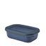Mepal - Multi Bowl Cirqula Rectangular - Vorratsdose mit Deckel - Geeignet als Luftdichte Aufbewahrungsbox für den Kühlschrank, Mikrowellengeschirr & als Frischhaltedosen - 500 ml - Nordic Denim