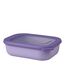 Mepal Multi Bowl Cirqula Rectangular - Mikrowellen Geschir - Geeignet als Luftdichte Aufbewahrungsbox für den Kühlschrank, Mikrowellengeschirr & als Frischhaltedosen - 1000 ml - Vivid lilac