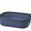 Mepal - Multi Bowl Cirqula Rectangular - Vorratsdose mit Deckel - Geeignet als Luftdichte Aufbewahrungsbox für den Kühlschrank, Mikrowellengeschirr & als Frischhaltedosen - 2000 ml - Nordic Denim