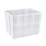 Grizzly Aufbewahrungsboxen 5 x 20 L medium hoch mit Deckel transparent - Klarsichtboxen stapelbar mit Belüftung