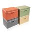 BrilliantJo Aufbewahrungsboxen mit Deckel, Faltbarer Aufbewahrungskorb für Kleidung mit Griff für Spielzeug, Bücher, Schrank, Schlafzimmer, Zuhause, 4-Farbige-Set 38 x 25 x 25 cm