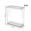 Rotho Loft Vorratsdose 3.2l mit Deckel, Kunststoff (SAN) BPA-frei, transparent/weiss, 3.2l (20.0 x 10.0 x 21.4 cm)