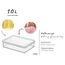 Rotho Loft rechteckige Vorratsdose 1l mit Deckel und Dichtung, Kunststoff (SAN) BPA-frei, transparent/weiss, 1l (20.0 x 15.0 x 4.8 cm)