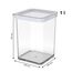 Rotho Loft quadratische Vorratsdose 1l mit Deckel und Dichtung, Kunststoff (SAN) BPA-frei, transparent/weiss, 1l (10.0 x 10.0 x 14.2 cm)