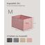 SONGMICS Aufbewahrungsbox 3er Set, zusammenklappbar, Stoffboxen aufbewahren, 40 x 30 x 24 cm, für Kleiderschrank, 2 Griffe, Etikette, für Schlafzimmer Wohnzimmer, pastellrosa ROB440R01
