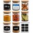Praknu Gewürzgläser Groß - 8er Set 250ml - mit Etiketten zum Beschriften - Luftdicht - Spülmaschinenfest - Küchenorganisation - für Gewürze, Kräuter & Tee