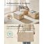 SONGMICS Aufbewahrungsbox 3er Set, zusammenklappbar, Stoffboxen aufbewahren, 50 x 30 x 30 cm, für Kleiderschrank, 2 Griffe, Etikette, für Schlafzimmer Wohnzimmer, sandbeige ROB450K01