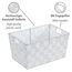 WENKO Aufbewahrungskorb Adria S Weiß - Badkorb Fassungsvermögen: 6.24 l, Polypropylen, 30 x 15 x 20 cm, Weiß