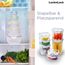 LocknLock PP Classic Vorratsdosen Set 5tlg., 250ml, 480ml, 850ml, 1,4L, 2,1L, Vorratsdosen mit Deckel luftdicht & auslaufsicher, Gefrier-, Spülmaschinen- & Mikrowellengeeignete Meal Prep Boxen