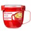 Sistema Microwave Suppentasse, klein | mikrowellengeeignete Frischhaltedose | 565 ml | BPA-frei | rotn