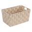WENKO Aufbewahrungskorb Adria S Beige - Badkorb Fassungsvermögen: 6.24 l, Polypropylen, 30 x 15 x 20 cm, Beige