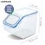 LocknLock PP Classic Küchen Caddy mit Klappdeckel | 5L | 25,7 x 15,7 x 19,1 cm | Vorratsdose Schüttdose | Halb Luftdichte Aufbewahrungsbox für Lebensmittel | Müslispender
