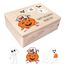 Creative Deco Halloween Deko Outdoor/innen für Süßigkeiten | Personalisierte Holzkiste | Geschenkbox Box für Süßes oder Saures | Individuelles Geschenk | Garten Accessoires Dekoration Schale