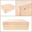 Creative Deco XL Große Holzkiste mit Deckel | 40x30x14 cm (+/-1cm) | Erinnerungsbox Baby Holzbox mit Deckel Unlackiert Kasten | Für Dokumente, Spielzeug, Ostern | ROH, UNGESCHLIFFEN