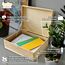 Creative Deco XL Große Holzkiste mit Deckel | 40x30x14 cm (+/-1cm) | Erinnerungsbox Baby Holzbox mit Deckel Unlackiert Kasten | Für Dokumente, Spielzeug, Ostern | ROH, UNGESCHLIFFEN