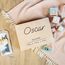 Creative Deco Erinnerungsbox Baby Personalisiert mit Namen | 40 x 30 x 14 cm | Minimalistisch | Individuelle Erinnerungskiste Geschenk zur Geburt für Mädchen und Jungen | Holzkiste mit Deckel