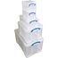 Really Useful Aufbewahrungsboxen 5er-Pack 84 Litre + 35 Litre + 9 Litre + 2 x 3 Litre farblos