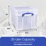 Really Useful Aufbewahrungsboxen 3er-Pack 35 Litre XL transparent