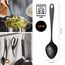 Fiskars Löffel mit spitzer Form, Essential, Kunststoff, Länge: 29,5 cm, Schwarz, 1079057