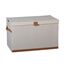 LOVE IT STORE IT Premium Große Aufbewahrungsbox mit Deckel - Truhe für Wohnzimmer - Aus hochwertigem Stoff - Extra stabil - Beige - 62x37,5x39 cm